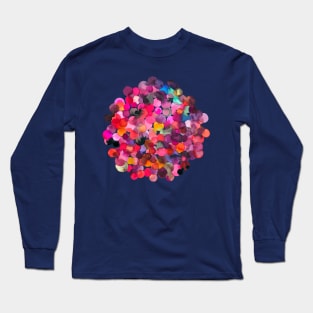 Overlapped Watercolor Dots Long Sleeve T-Shirt